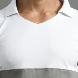 ECOLINE Clothing Men Antimicrobial Colourblocked Polo Collar T-shirt image 2