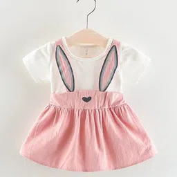 YK Girls Round Neck Cotton Pinafore Dress-image-11
