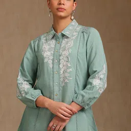 Soch WomenShirt Collar Embroidered Tunic-picture-34