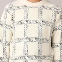 V-Mart Boys Cotton Checked Printed Pullover image 3