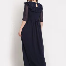 dressberry Lace Yoke Ruffled Maxi Dress image 2