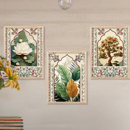walllane Floral Wall Art With Frame Home Decor Wall Painting For Living Room Office Bedroom-picture-8