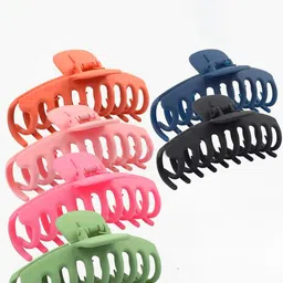 FHONEX Women Set of 3 Comb Shape Matt Finished Claw Clip-picture-15