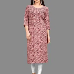 MANTRA DESIGNER Women Maroon Crepe Kurtas-image-60