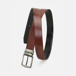 Peter England Men Leather Reversible Formal Belt-picture-30