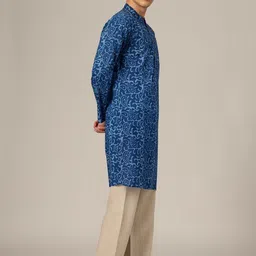 DENNISON Men Paisley Printed Block Print Kurta image 5
