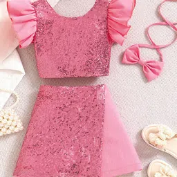 INCLUD Girls Embellished Top with Shorts-picture-16