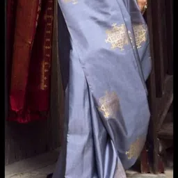 Flosive Woven Design Zari Art Silk Banarasi Saree image 5