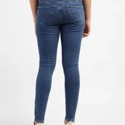 levi's Women's 710 Blue Skinny Fit Mid Rise Jeans image 3