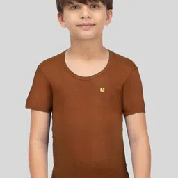 AMUL COMFY Pack of 2 Boy Cotton Innerwear Vest AC-CSRNS-VE-ASST2-60-2PC image 2