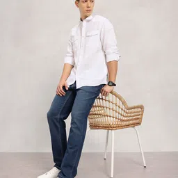 Nautica Slim Fit Cotton Linen Casual Shirt image 4