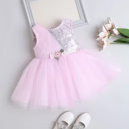The Magic Wand Girls Embellished Sleeveless Fit & Flare Dress-image-7