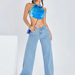 ROBECULT COLLECTION Women Comfort Straight Fit High-Rise Light Fade Acid Wash Stretchable Jeans-picture-19