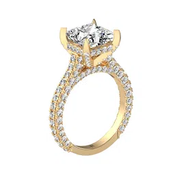 THE JEWEL HOUSE Women 14KT Gold Ring With Lab Grown Diamond - 4 g-picture-16