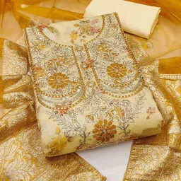 Maroosh Floral Embellished Sequinned Unstitched Dress Material-picture-36