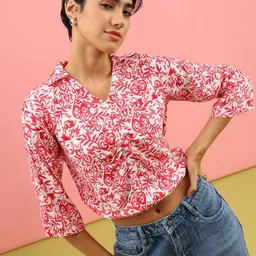 LIMEROAD Print Cotton Crop Top-picture-11