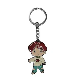 AUGEN Stainless Steel BTS-Suga Textured Key chain-picture-21