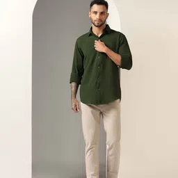 SZN Men Textured Spread Collar Casual Shirt-picture-27