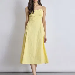 The Label Life Women Checked Fit & Flare Midi Dress-image-36