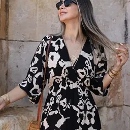 MANOJAVA Print Liva Maxi Dress image 5