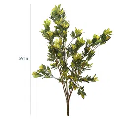 casacraft from pepperfry Yellow Polyester Artificial Croton Plant Without Pot image 3