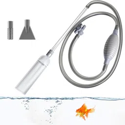 2.6M Manual Fish Tank Cleaner/Fish Tank Siphon and Gravel Cleaner A Hand Syphon Water Aquarium Pump-image-33