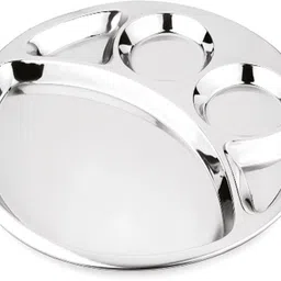 prabha Stainless Steel BANGLA BHOJAN THAL SMALL 1 Pcs, Plates For Home & Kitchen Dinner Set-picture-23