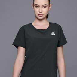 ADIDAS Perforated Slim Fit Adizero T-shirt with Stripe Detail-picture-33