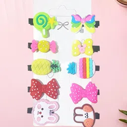 MAJESTIQUE Girls Embellished Tic Tac Hair Clip-picture-15