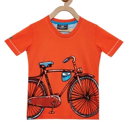 Duke Boys Orange Printed Round Neck T-shirt-picture-34