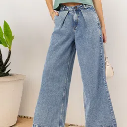 DressBerry Women Urban Essentials Palazzo Fit Jeans-picture-15