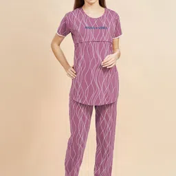 PASTEL CLIP Women Printed Night suit-picture-26