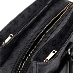 GUESS WILDER Brand Logo Printed Oversized Shopper Shoulder Bag With Laptop Sleeve image 2