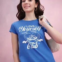 DressBerry Typography Printed T-shirt-image-62