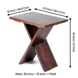 Ikiriya Brown Wood Contemporary Dark Walnut Finish Rectangle Coffee Table image 2