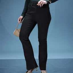 bebe Women Denim Daze Bootcut Jeans-image-4