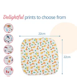 LuvLap Pack Of 7 Ultra Soft Pure Cotton Wash Cloths image 4