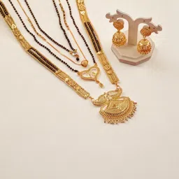 Anouk Gold-Plated Artificial Beads Mangalsutra-picture-11