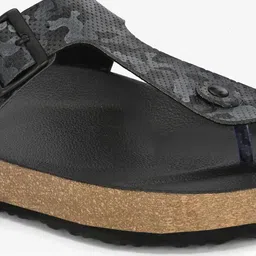 SPYKAR Men Open Toe Buckle Detail Flats image 5