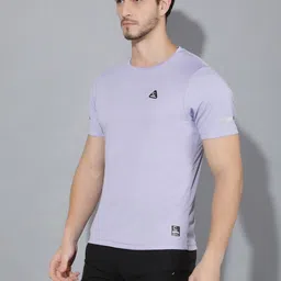 GREENLANDS Self Design Round Neck Short Sleeves Sports T-shirt image 4