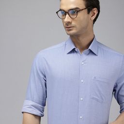 Arrow Self Design Manhattan Slim Fit Opaque Pure Cotton Formal Shirt-picture-40