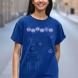 Bewakoof Graphic Printed Drop-Shoulder Sleeves Boyfriend Pure Cotton T-shirt-image-52