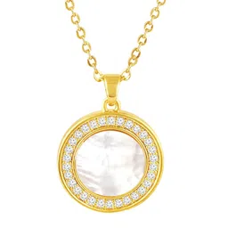 Peora Gold Plated Cubic Zirconia Studded Jewellery Set image 5