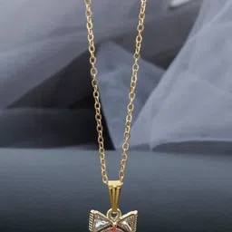 SZN Set Of 2 Gold-Plated Artificial Stones Studded Minimal Link Chains-picture-14