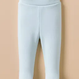 I Bears Interlock knit Full Sleeves Onesies With Leggings & Animal Print - Light Blue image 4