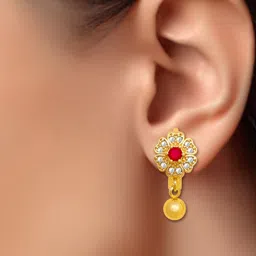 Luv Fashion Floral Drop Earrings image 4