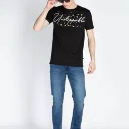 Status Quo Men Typography Printed Round Neck Cotton T-shirt image 5