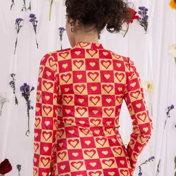 BAESD Women Printed Mock Collar Pullover image 2