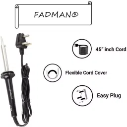 Fadman 10 In 1 Soldering Iron Kit Flat Tip Copper, Iron & Nickle 60 W Black image 4
