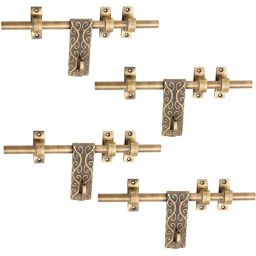 Atom Aluminium Gold Finish Adjustable Latch, ALDROP-VINE-104 (Pack of 4)-picture-9